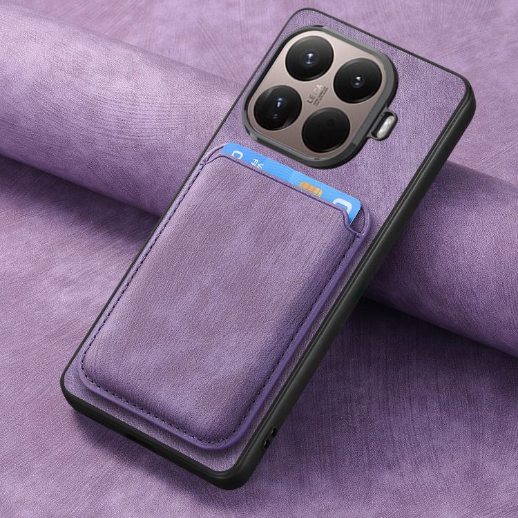 For Xiaomi 15T Pro Retro Leather Card Bag Magnetic Phone Case
