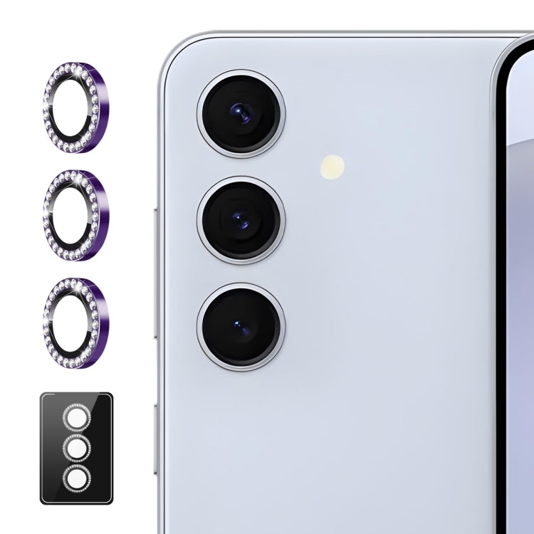 For Samsung Galaxy S23 FE 5G ENKAY AR Anti-reflection Individual Diamond Ring Camera Lens Glass Full Film