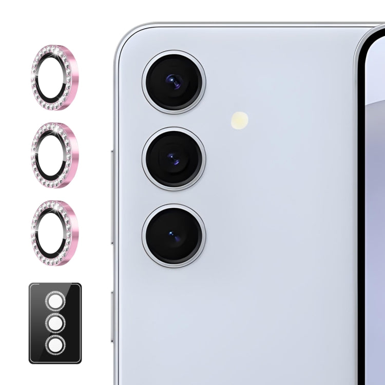 For Samsung Galaxy A25 ENKAY AR Anti-reflection Individual Diamond Ring Camera Lens Glass Full Film