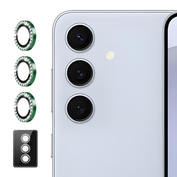 For Samsung Galaxy A35 / A55 ENKAY AR Anti-reflection Individual Diamond Ring Camera Lens Glass Full Film