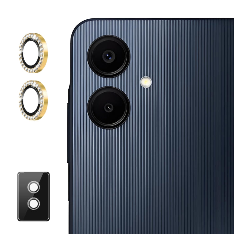 For Samsung Galaxy A06 4G ENKAY AR Anti-reflection Individual Diamond Ring Camera Lens Glass Full Film