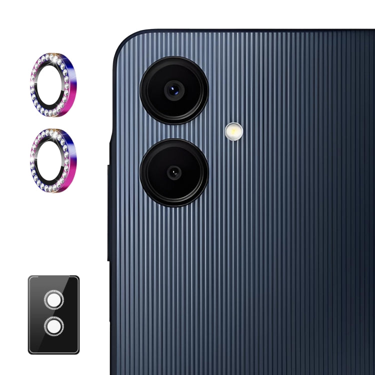 For Samsung Galaxy A06 4G ENKAY AR Anti-reflection Individual Diamond Ring Camera Lens Glass Full Film