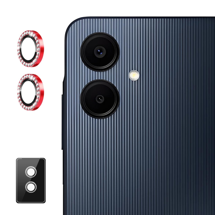 For Samsung Galaxy A06 4G ENKAY AR Anti-reflection Individual Diamond Ring Camera Lens Glass Full Film