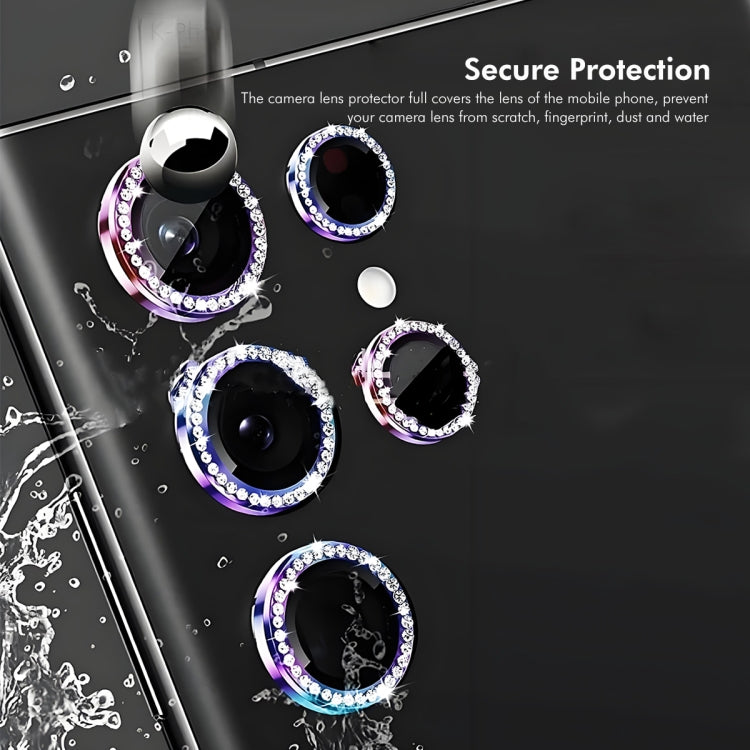 For Samsung Galaxy S24+ 5G ENKAY AR Anti-reflection Individual Diamond Ring Camera Lens Glass Full Film