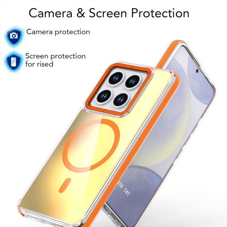 For Xiaomi 14T Dual-Color Gradient Discolor MagSafe Phone Case