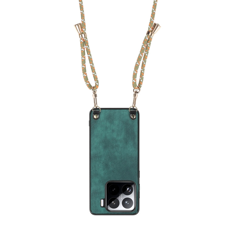 For Xiaomi Redmi Note 12S Vintage Leather PC Back Cover Phone Case with Crossbody Strap