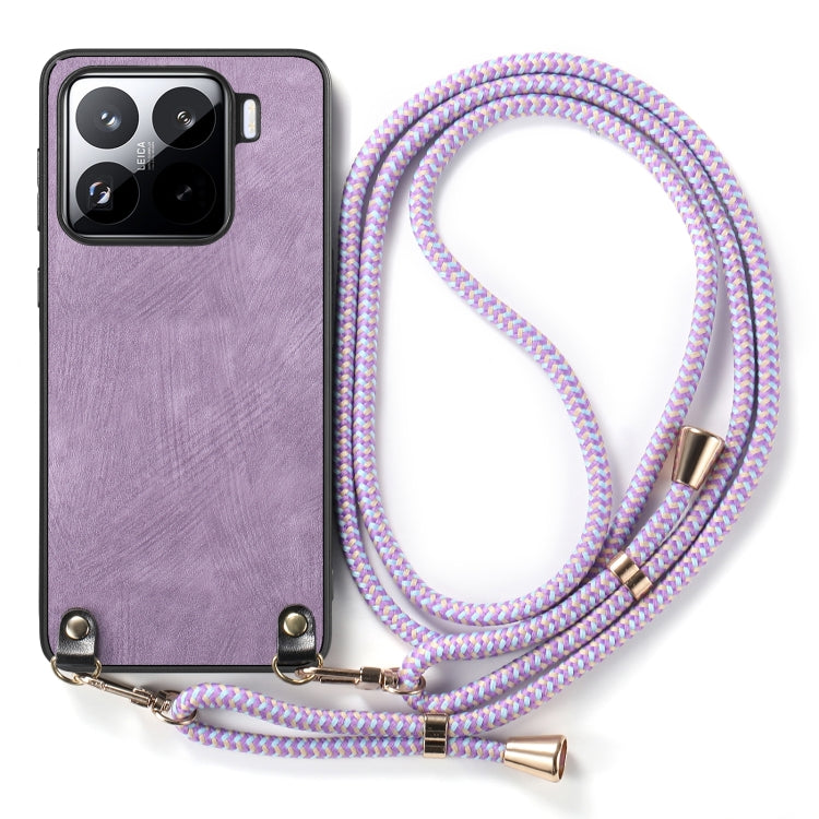 For Xiaomi Redmi 10C Vintage Leather PC Back Cover Phone Case with Crossbody Strap