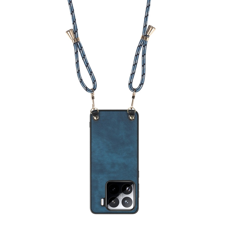 For Xiaomi Redmi Note 11S Vintage Leather PC Back Cover Phone Case with Crossbody Strap