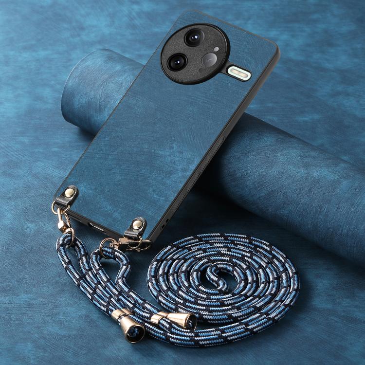 For Redmi K80 Pro / Poco F7 Ultra Vintage Leather PC Back Cover Phone Case with Crossbody Strap