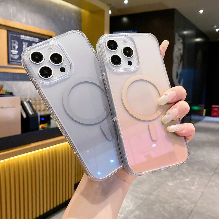 For iPhone 14 Pro  Max Gradient Transparent PC MagSafe Phone Case