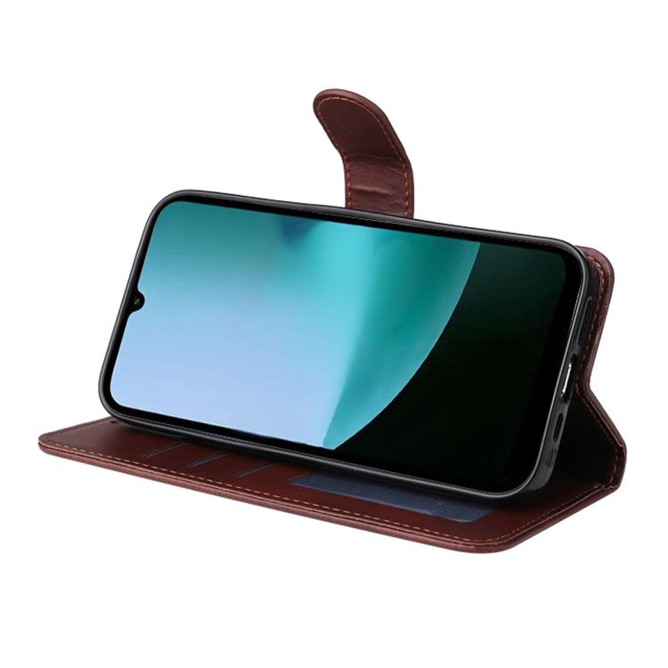 For Redmi 15C 5G / 4G Global 171mm ENKAY Card Wallet Calf Texture Leather Phone Case with Screen Film