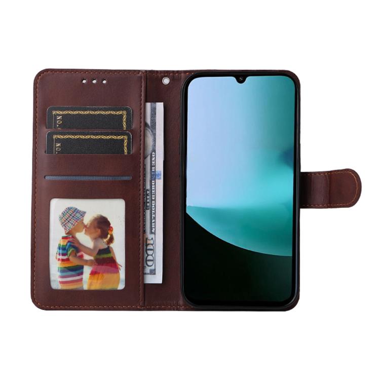 For Redmi 15C 5G / 4G EU 173mm ENKAY Card Wallet Calf Texture Leather Phone Case with Screen Film