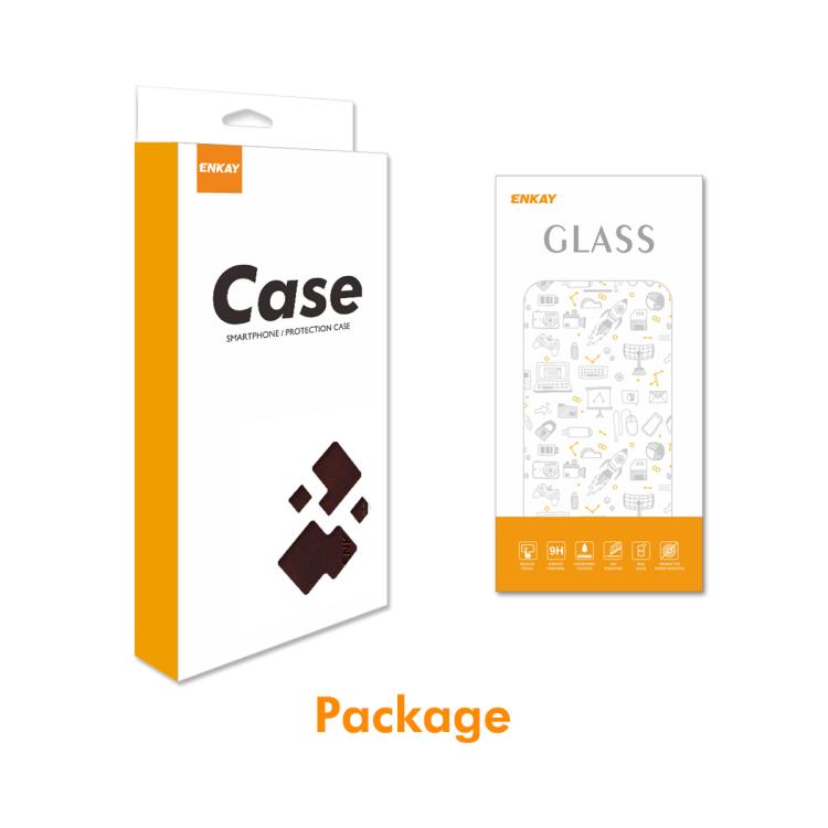 For Galaxy A56 5G ENKAY Card Wallet Calf Texture Leather Phone Case with Screen Film