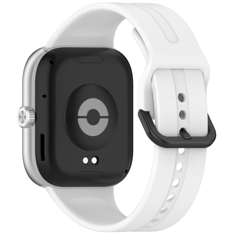 For Redmi Watch 5 eSIM Solid Color Black Buckle Quick Release Silicone Watch Band