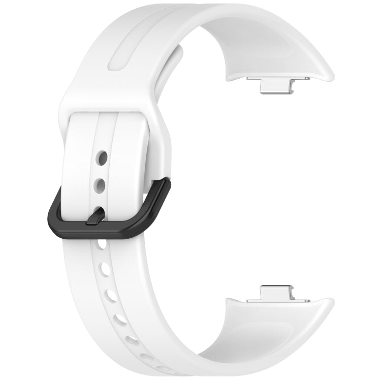 For Redmi Watch 5 eSIM Solid Color Black Buckle Quick Release Silicone Watch Band