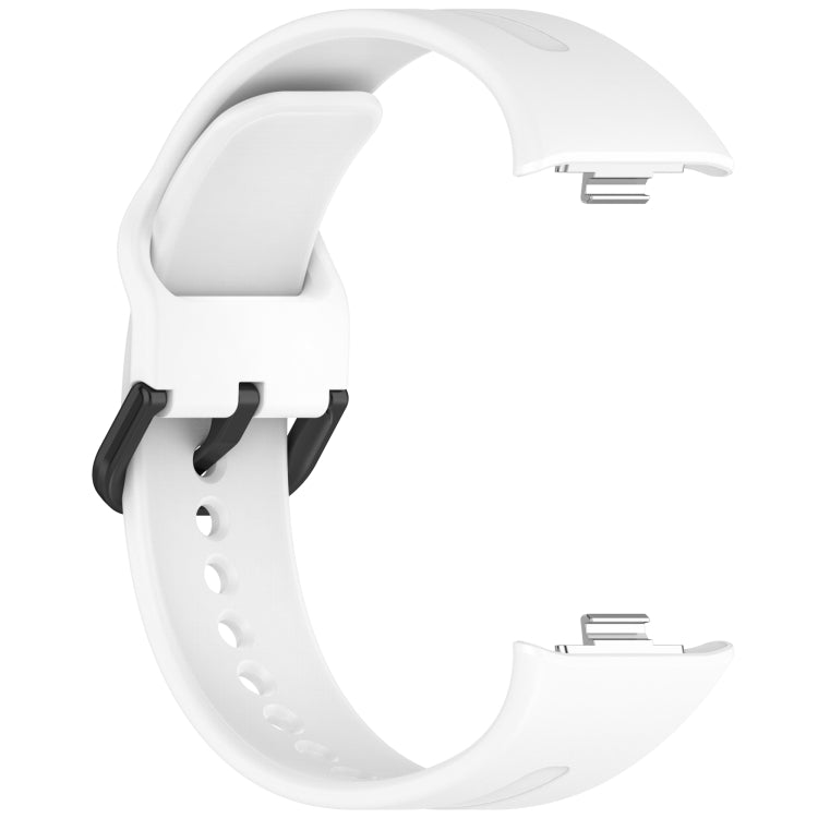 For Redmi Watch 5 eSIM Solid Color Black Buckle Quick Release Silicone Watch Band