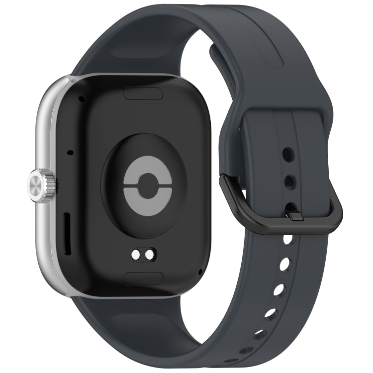 For Redmi Watch 5 eSIM Solid Color Black Buckle Quick Release Silicone Watch Band