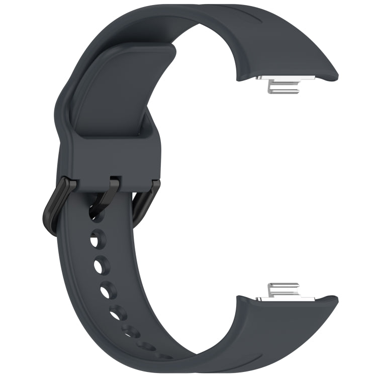 For Redmi Watch 5 eSIM Solid Color Black Buckle Quick Release Silicone Watch Band