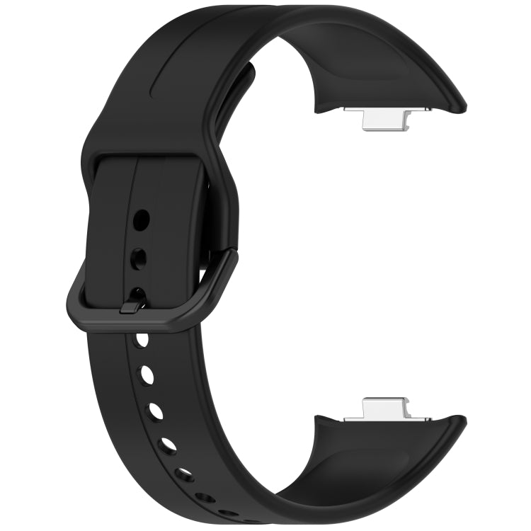 For Redmi Watch 5 eSIM Solid Color Black Buckle Quick Release Silicone Watch Band