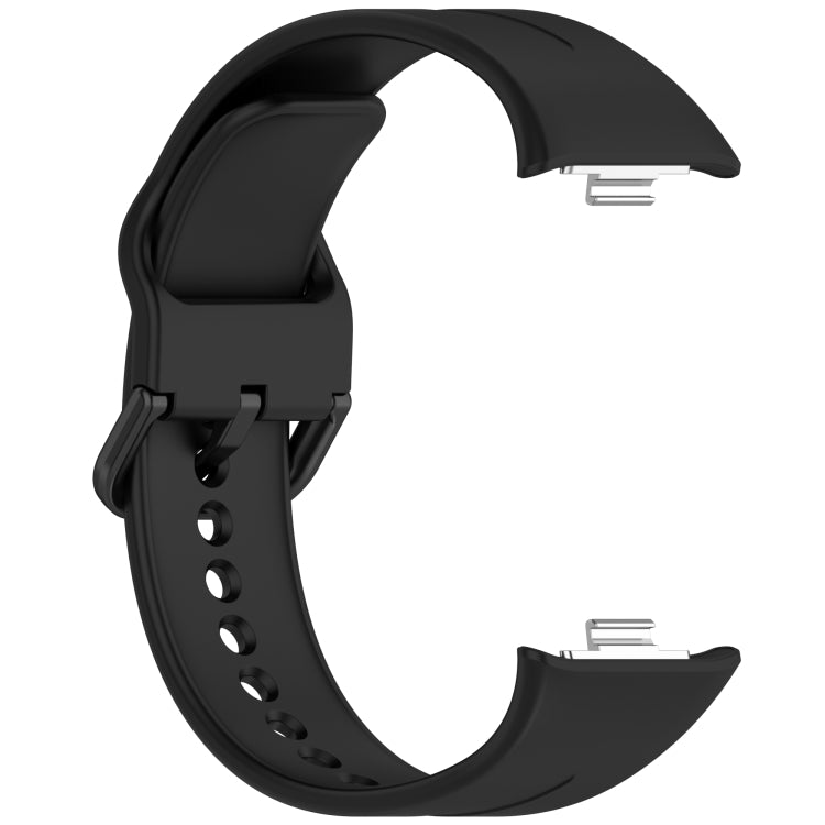 For Redmi Watch 5 eSIM Solid Color Black Buckle Quick Release Silicone Watch Band