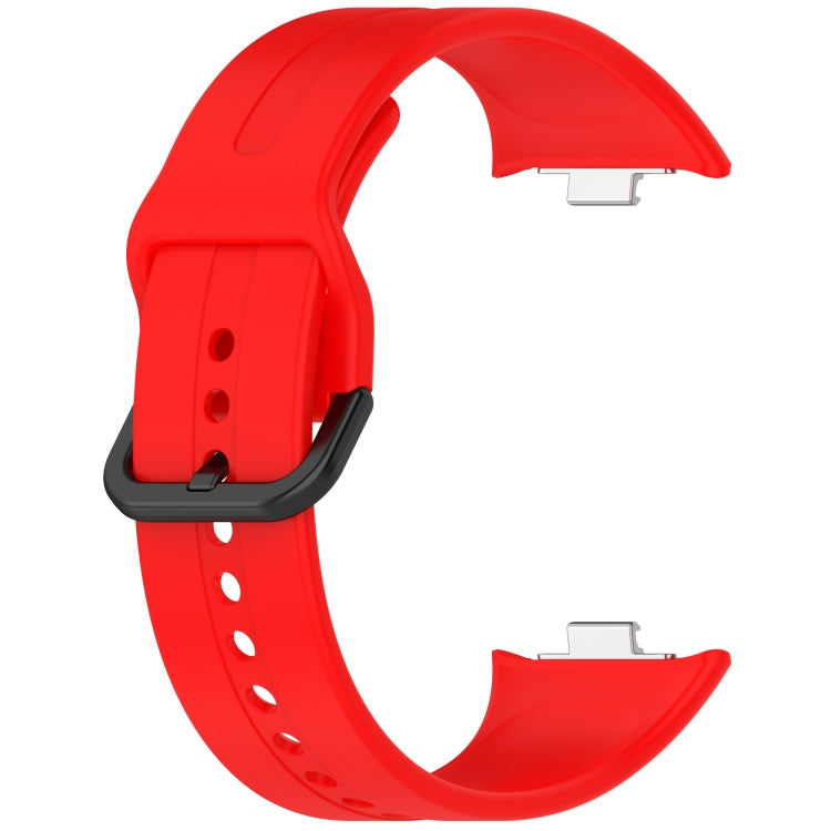 For Redmi Watch 5 eSIM Solid Color Black Buckle Quick Release Silicone Watch Band