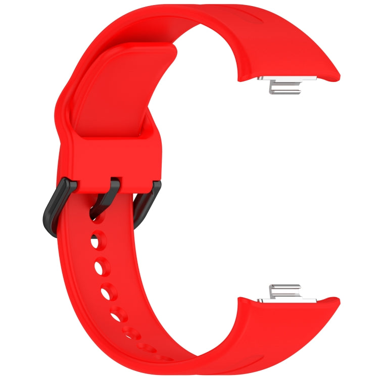 For Redmi Watch 5 eSIM Solid Color Black Buckle Quick Release Silicone Watch Band
