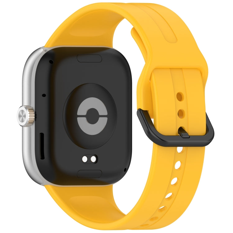 For Redmi Watch 5 eSIM Solid Color Black Buckle Quick Release Silicone Watch Band