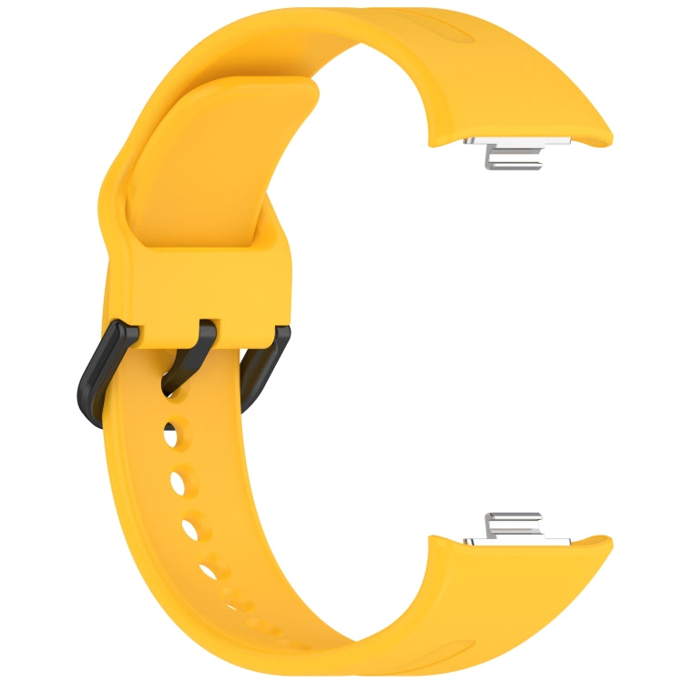 For Redmi Watch 5 eSIM Solid Color Black Buckle Quick Release Silicone Watch Band