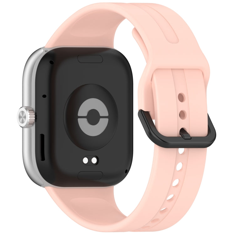 For Redmi Watch 5 eSIM Solid Color Black Buckle Quick Release Silicone Watch Band