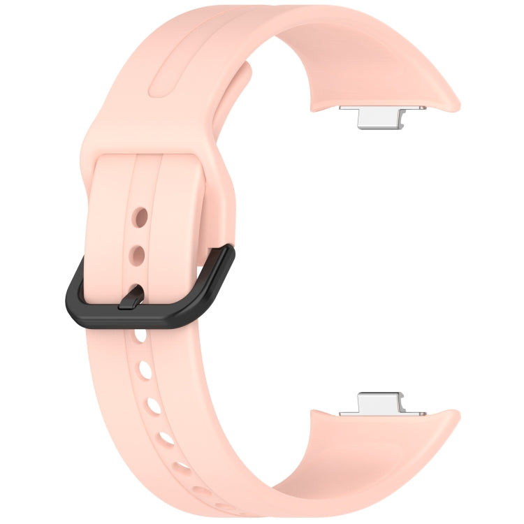 For Redmi Watch 5 eSIM Solid Color Black Buckle Quick Release Silicone Watch Band