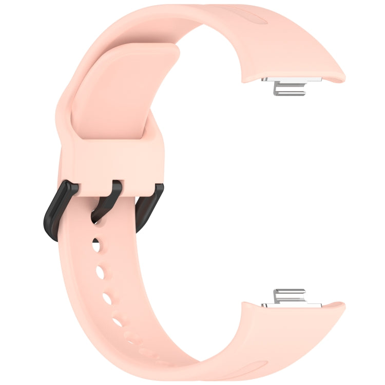 For Redmi Watch 5 eSIM Solid Color Black Buckle Quick Release Silicone Watch Band