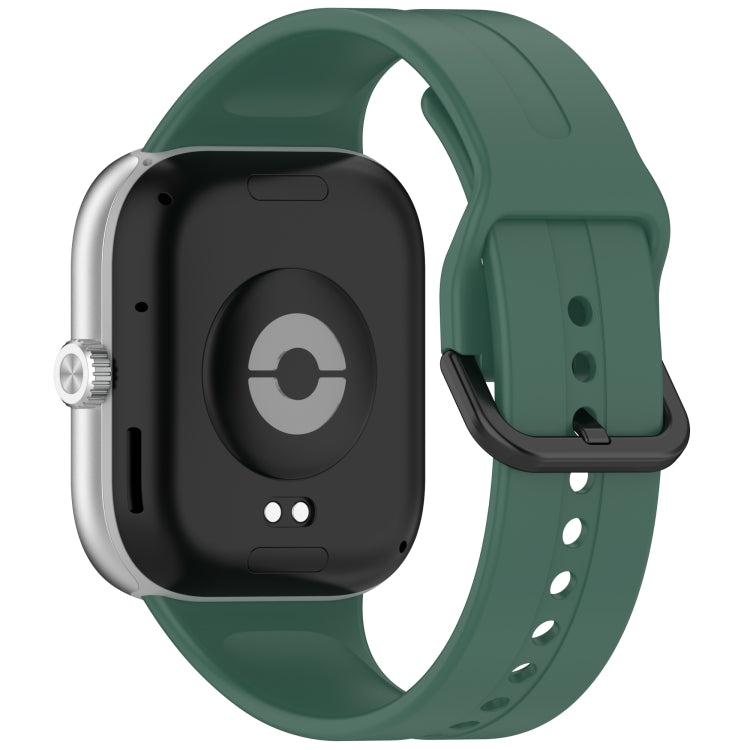 For Redmi Watch 5 eSIM Solid Color Black Buckle Quick Release Silicone Watch Band