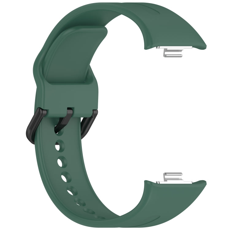 For Redmi Watch 5 eSIM Solid Color Black Buckle Quick Release Silicone Watch Band