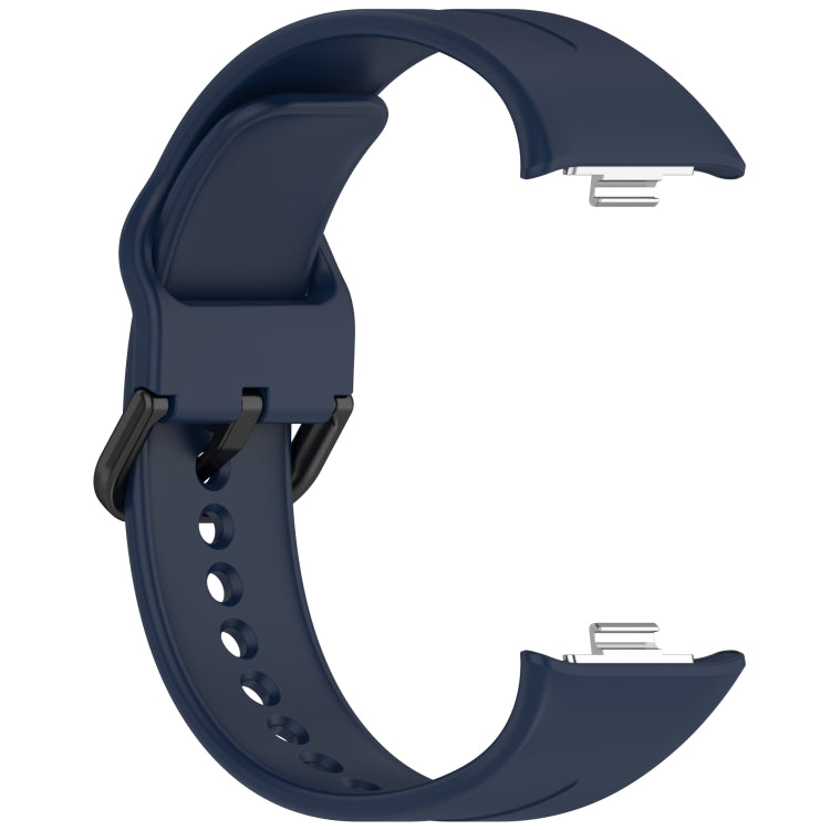 For Redmi Watch 5 eSIM Solid Color Black Buckle Quick Release Silicone Watch Band