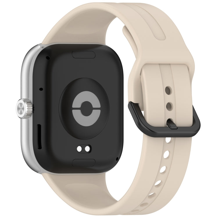 For Redmi Watch 5 eSIM Solid Color Black Buckle Quick Release Silicone Watch Band