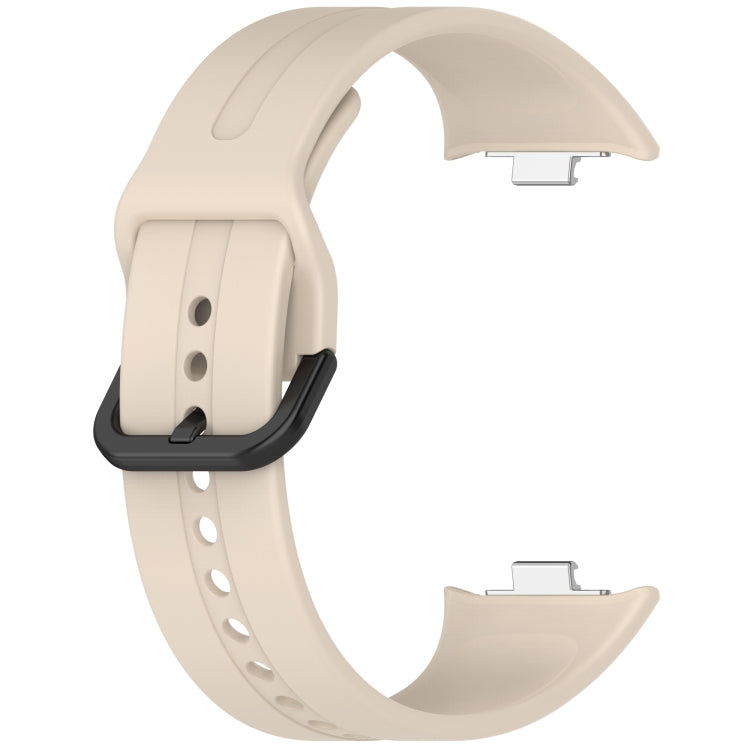For Redmi Watch 5 eSIM Solid Color Black Buckle Quick Release Silicone Watch Band