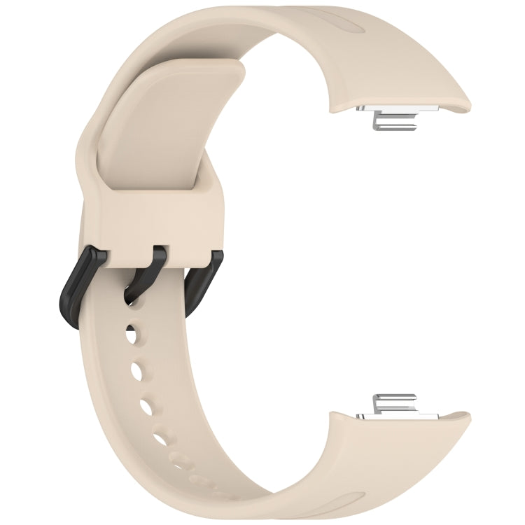 For Redmi Watch 5 eSIM Solid Color Black Buckle Quick Release Silicone Watch Band