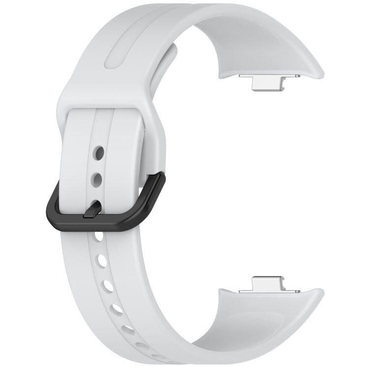 For Redmi Watch 5 eSIM Solid Color Black Buckle Quick Release Silicone Watch Band