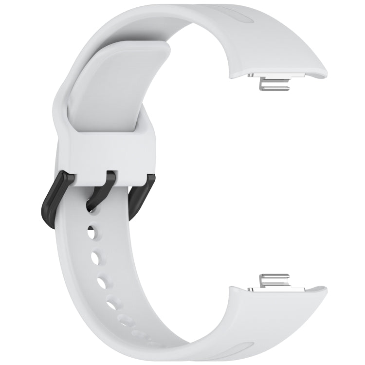 For Redmi Watch 5 eSIM Solid Color Black Buckle Quick Release Silicone Watch Band