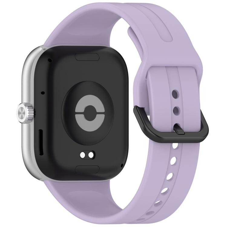 For Redmi Watch 5 eSIM Solid Color Black Buckle Quick Release Silicone Watch Band