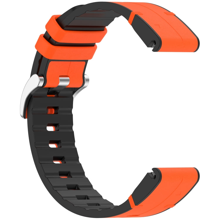 For Garmin Fenix 8 AMOLED 47mm Quick Release Buckle 22mm Silicone Leather Watch Band