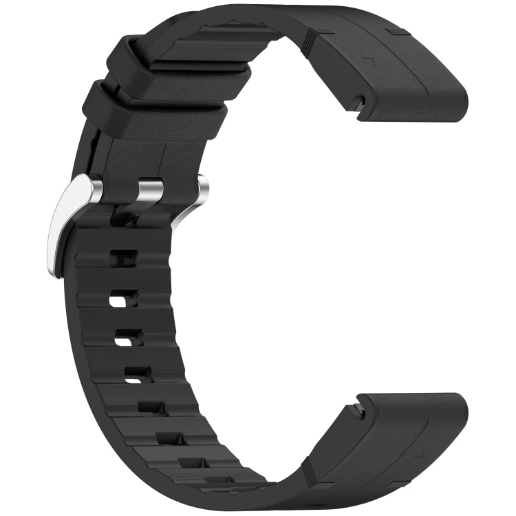 For Garmin Fenix 8 AMOLED 43mm Quick Release Buckle 20mm Silicone Leather Watch Band