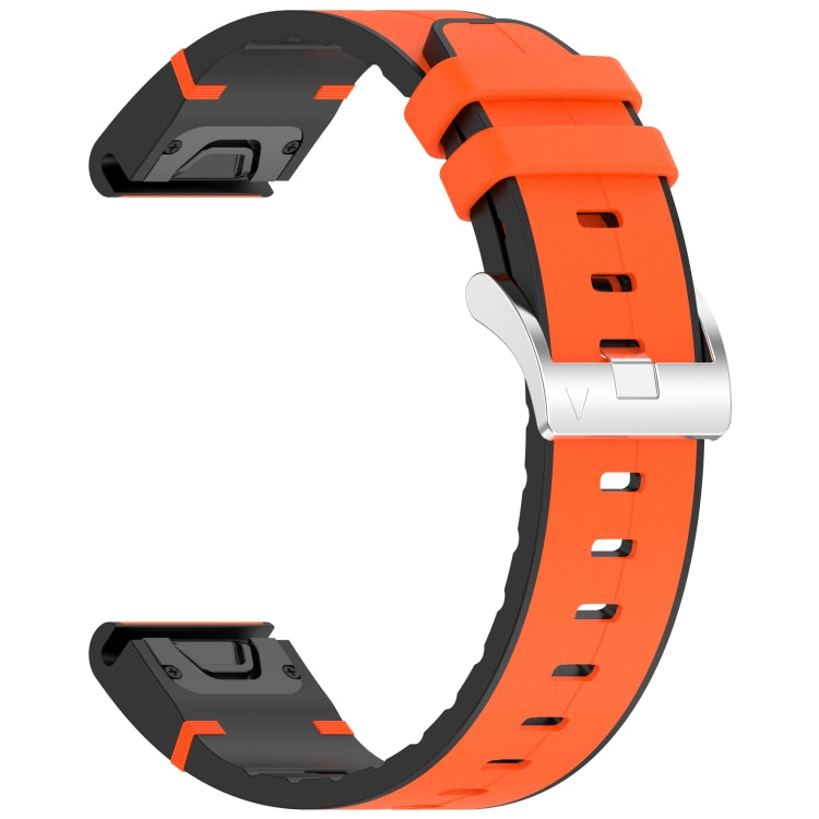 For Garmin  Fenix 8 AMOLED 51mm Quick Release Buckle 26mm Silicone Leather Watch Band
