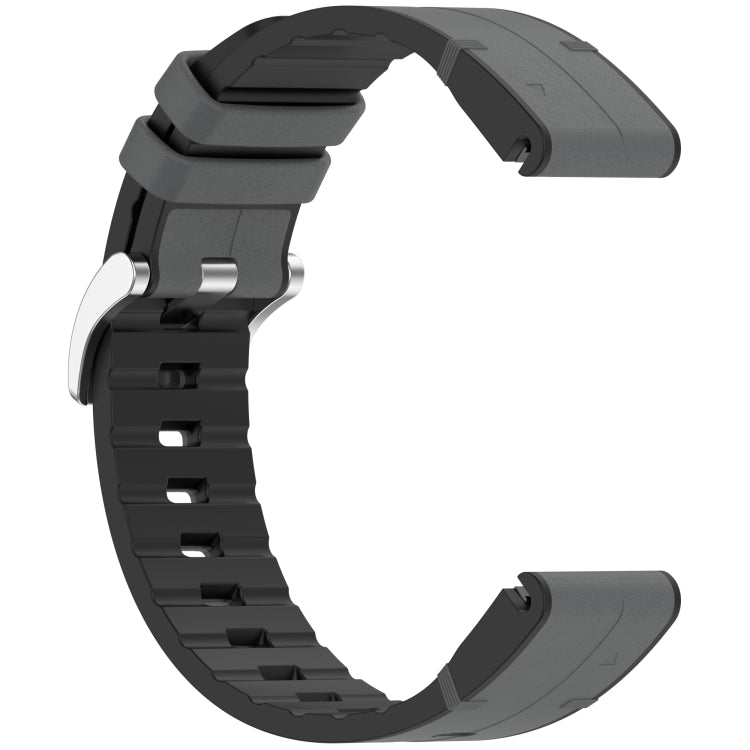 For Garmin  Fenix 8 AMOLED 51mm Quick Release Buckle 26mm Silicone Leather Watch Band