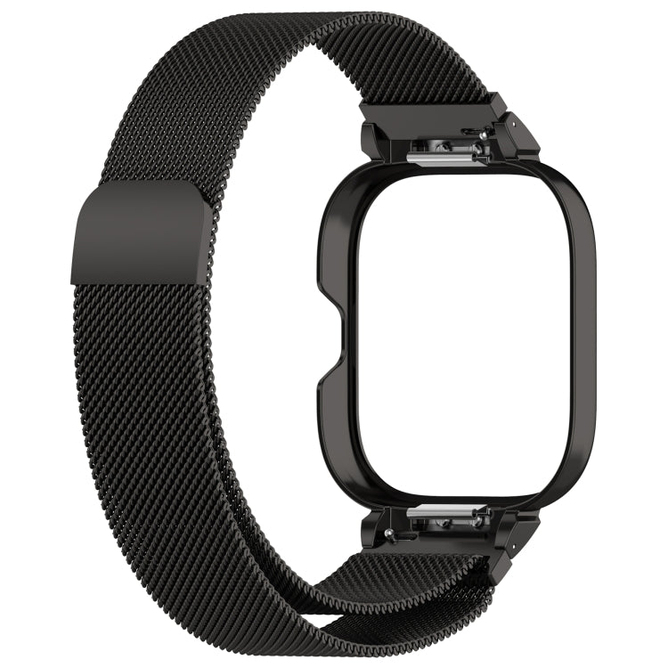 For Redmi Watch 5 Metal Frame Watch Case Integrated Milan Magnetic Steel Mesh Watch Band