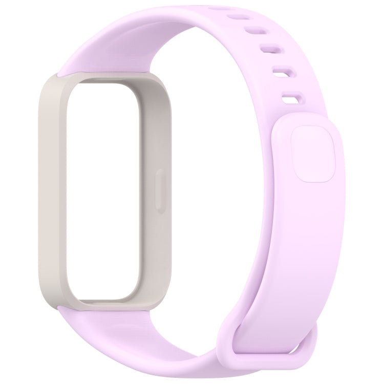 For Redmi Band 3 / Xiaomi Smart Band 9 Active Soft Silicone Integrated Watch Band