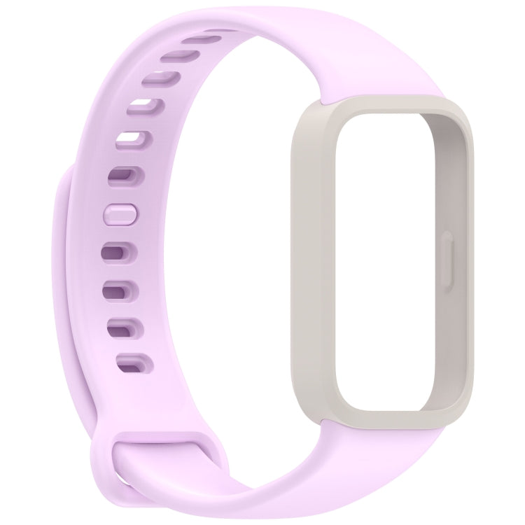 For Redmi Band 3 / Xiaomi Smart Band 9 Active Soft Silicone Integrated Watch Band