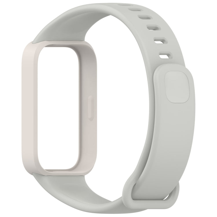 For Redmi Band 3 / Xiaomi Smart Band 9 Active Soft Silicone Integrated Watch Band