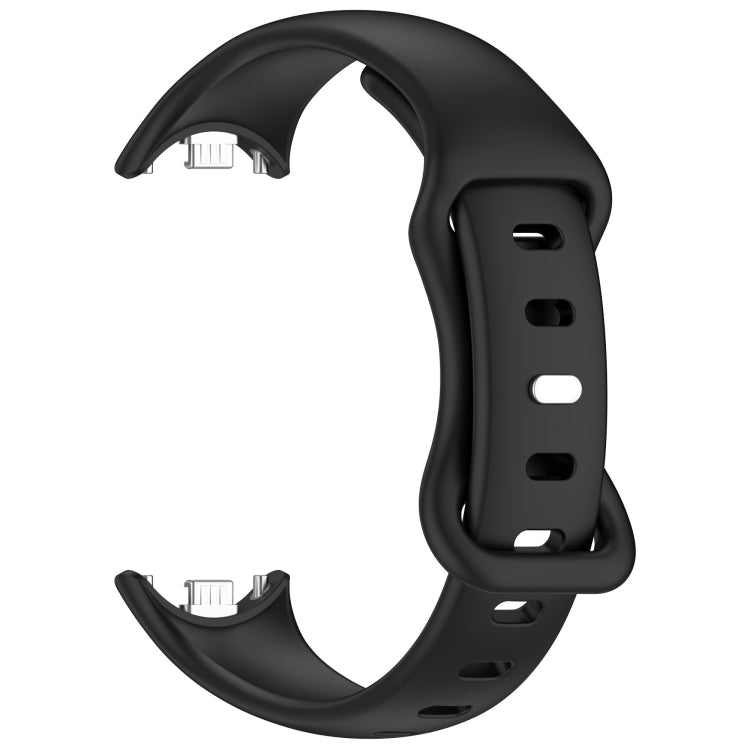 For Xiaomi Smart Band 10 / 9 / 8 Splayed Tail Reverse Buckle Silicone Watch Band
