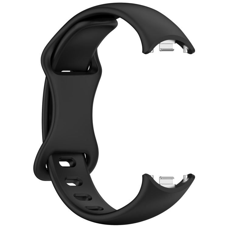 For Xiaomi Smart Band 10 / 9 / 8 Splayed Tail Reverse Buckle Silicone Watch Band